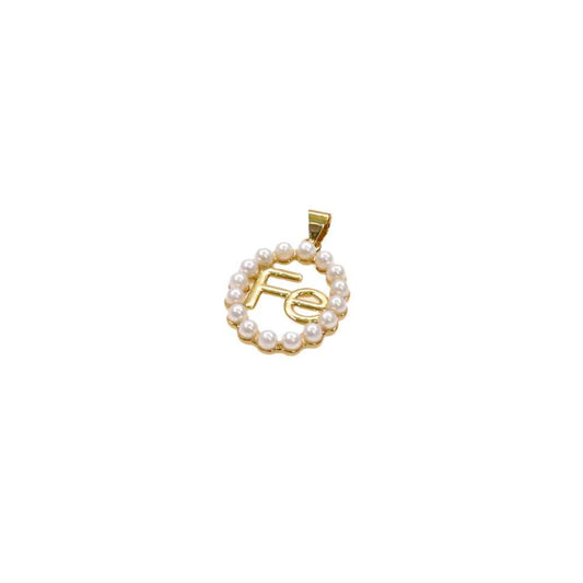 FE Pearl Charm with pearls, elegant jewelry accessory.