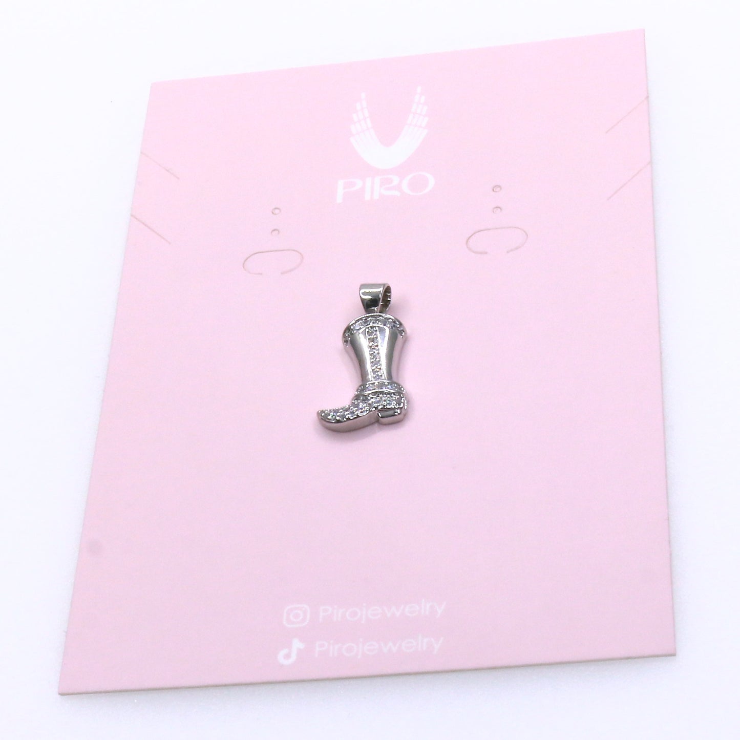 COWBOY BOOT SILVER CHARM