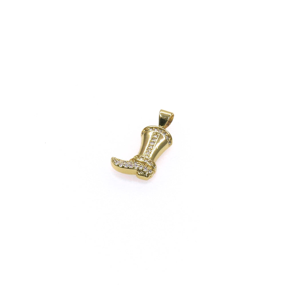 COWBOY BOOT SILVER CHARM