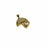 MUSHROOM GOLD PAVE CHARM