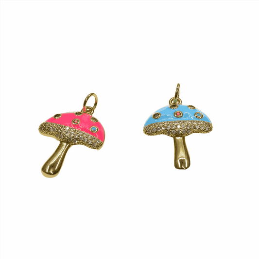 CANDY MUSHROOMS PAVE CHARM